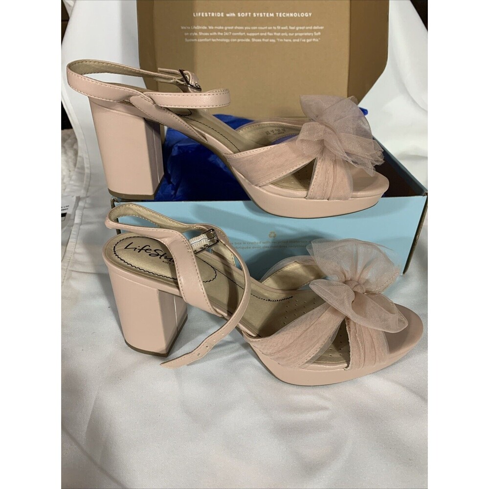 Lifestride Womens Last Dance Platform Dress Sandal, Pink, Size 10 - Picture 5 of 9